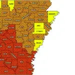 Map courtesy Arkansas Department of Agriculture