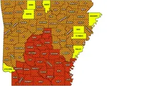 Map courtesy Arkansas Department of Agriculture