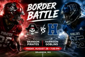 Branson, Harrison Set for Another Border Battle on Aug. 28