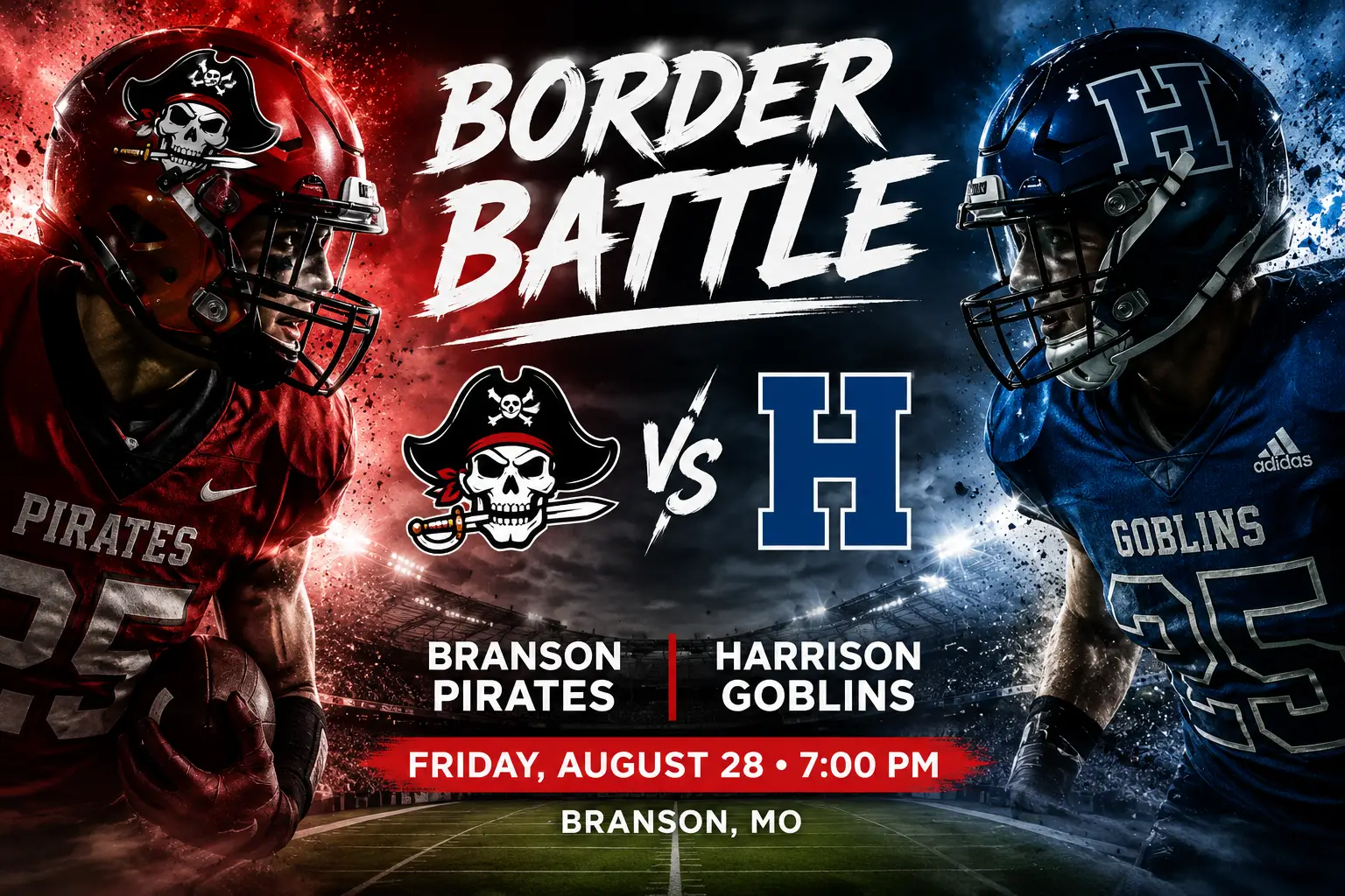 Branson, Harrison Set for Another Border Battle on Aug. 28