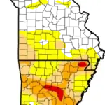 MO AR Drought Map 8 20