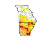 MO AR Drought Map 8 27