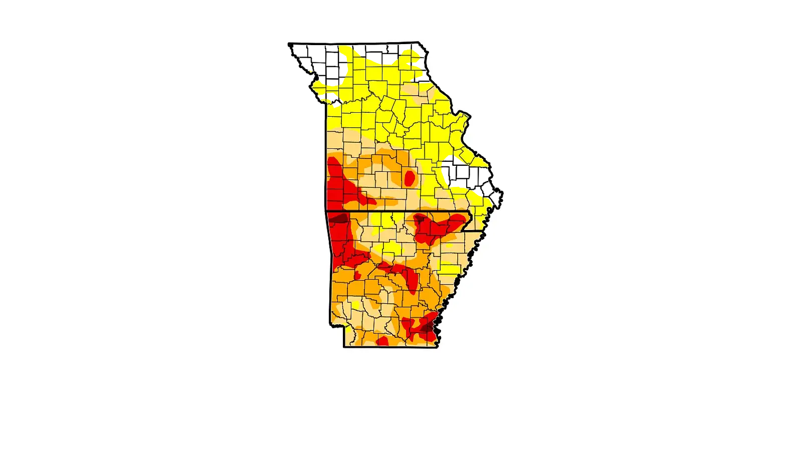 MO AR Drought Map 9 10