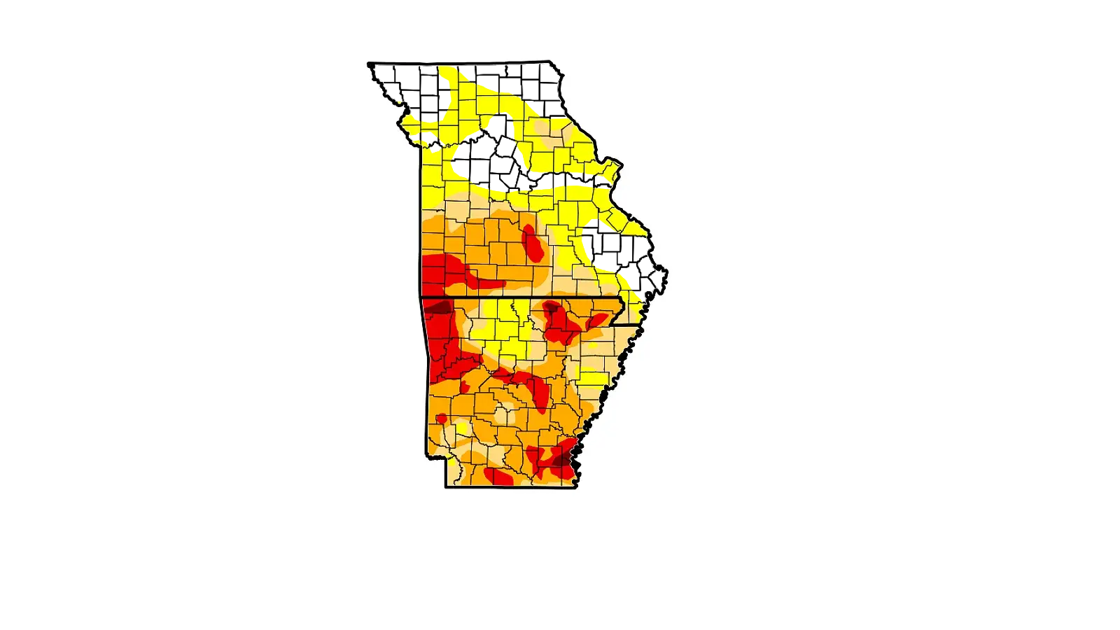 MO AR Drought Map 9 17