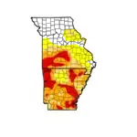 MO AR Drought Map 9 24