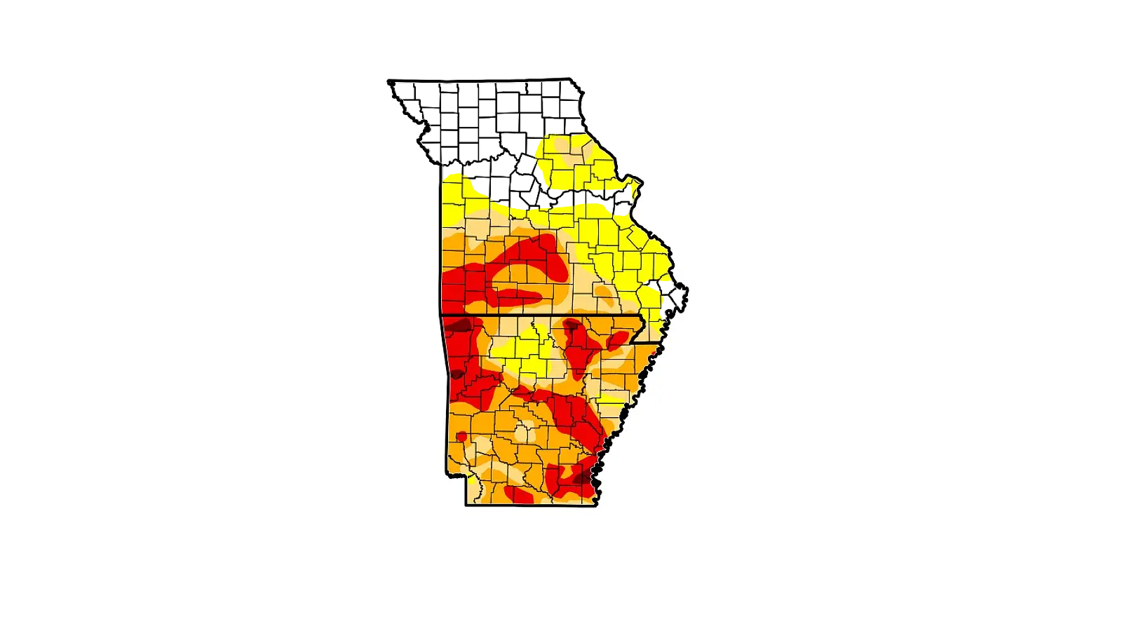 MO AR Drought Map 9 24