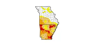 MO AR Drought Map 9 3