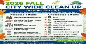 It's time to get ready for the City-Wide Fall Clean up.