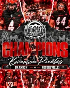 Branson Wins Ozark Mountain Conference Football Title