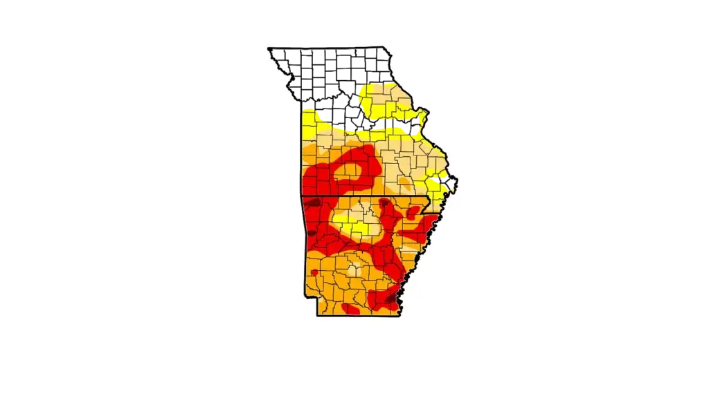 MO AR Drought Map 10 1