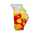 MO AR Drought Map 10 1