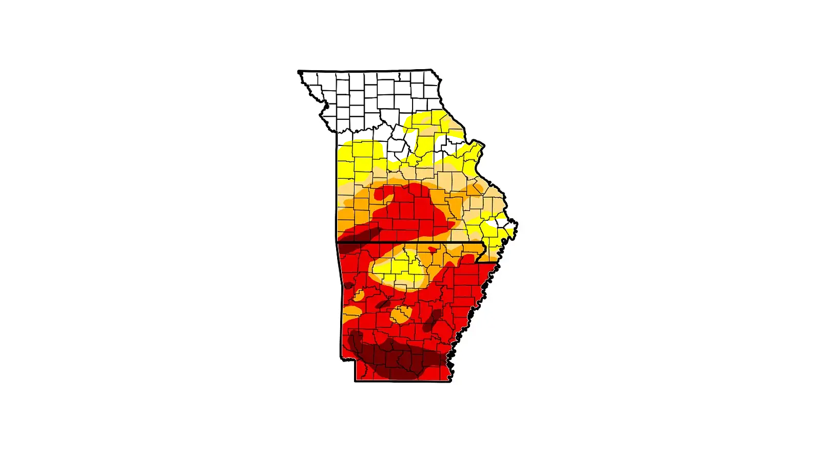 Mo-Ark Drought Map 10-23