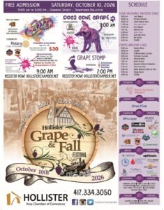 Come celebrate the autumn season with the Hollister Area Chamber of Commerce…