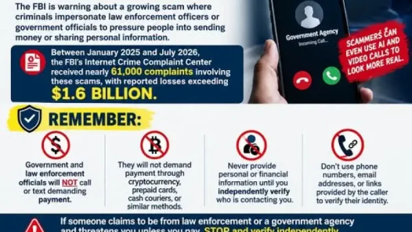 FBI-Harrison Scam Warning